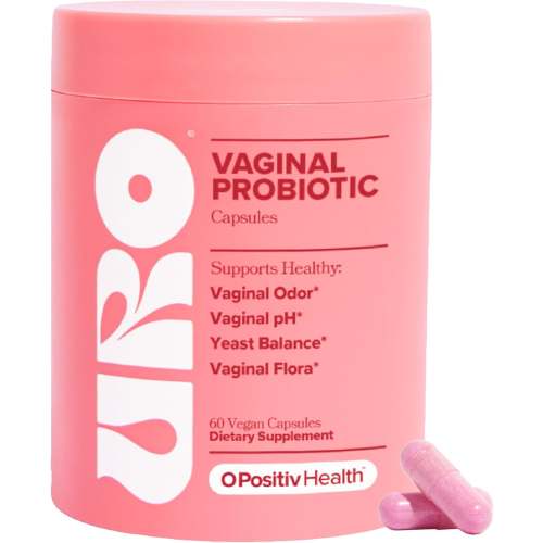 URO Vaginal Probiotics for Women pH Balance with Prebiotics & Lactobacillus Probiotic Blend - Women's Vaginal Health Supplement - Promote Healthy Vaginal Odor & Vaginal Flora, 60 Count (Pack of 1)