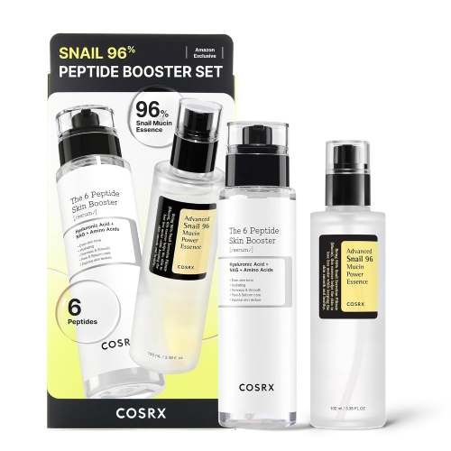 COSRX Snail Mucin 96% Peptide Booster Set - Amazon Exclusive - Korean Skin Care, Gift Sets, Stocking Stuffers for Women, Advanced Snail Mucin Serum, Face Serum
